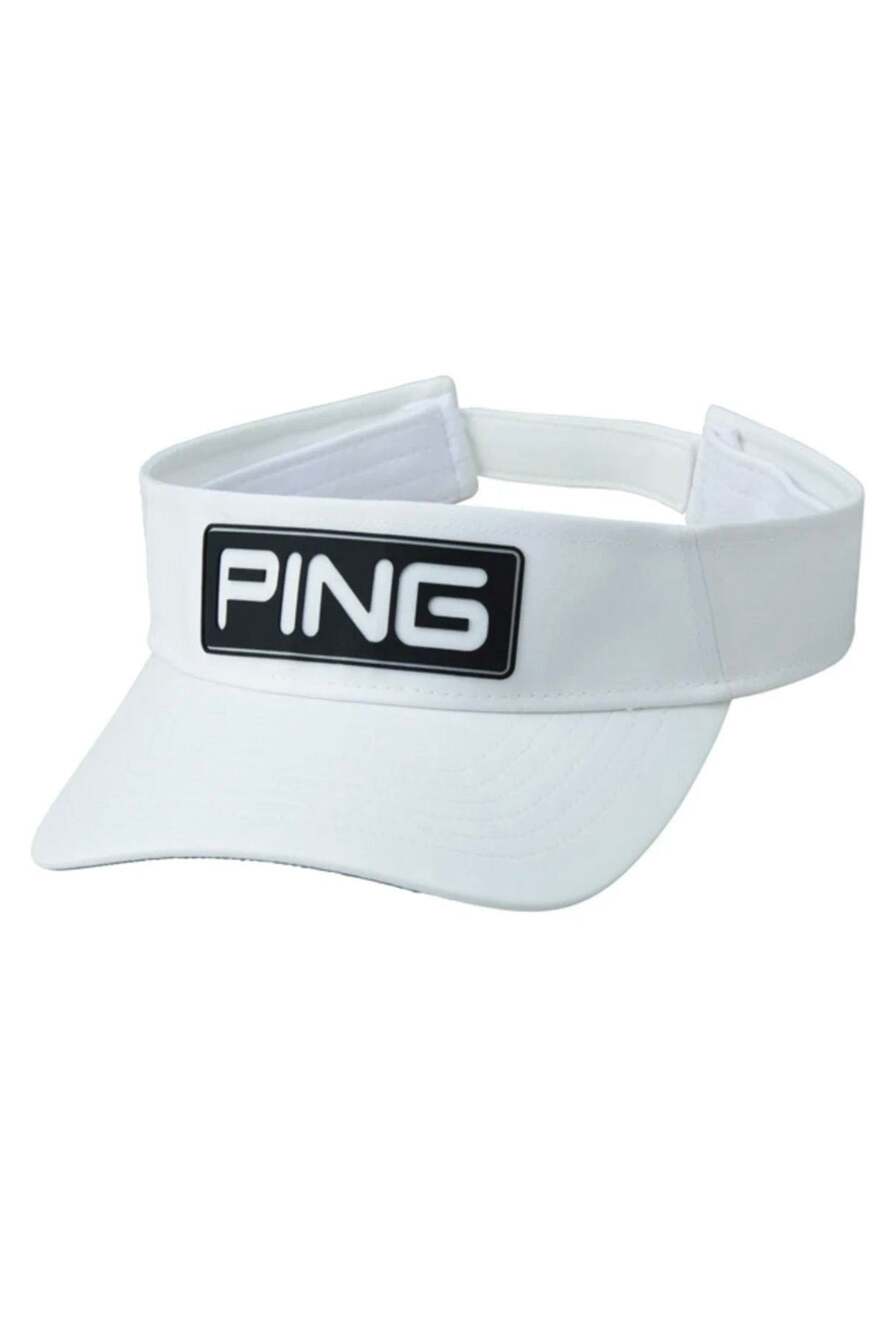 PING Golf White Flexfit Tech 110 Adjustable Visor One Size